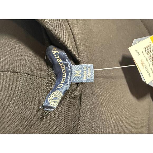 NWT Democracy Women’s Black Blouson Sleeve Knit Mock Neck Top Pullover Size M - Picture 7 of 7